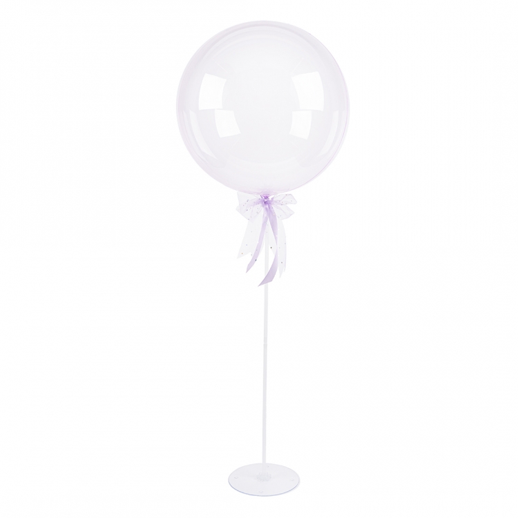 Стойка для шаров 1 насадка, Белый/Прозрачный