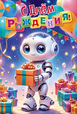 Открытка «С Днем Рождения!» Яркого и красивого праздника!